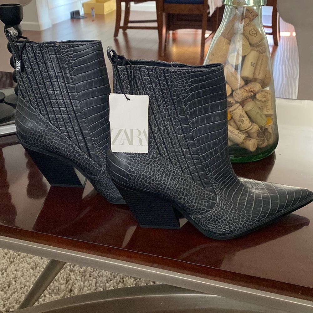 Zara cowboy booties